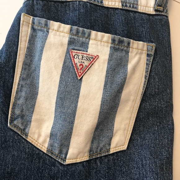 Guess x ASAP Rocky Striped Ankle Zip Jeans Sz 26 - Picture 12 of 15